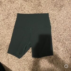 Women's High-Waisted Green Shorts